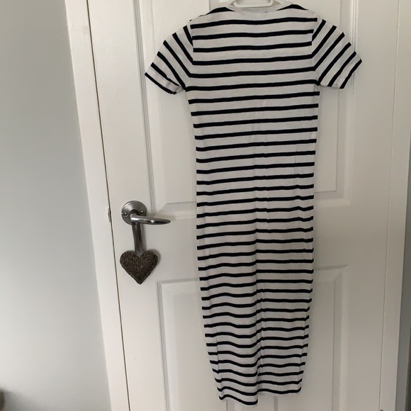 French Connection Fitted Striped Midi Dress - Picture 3 of 3